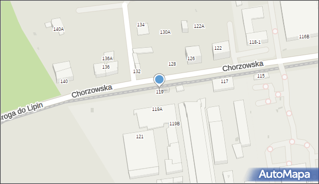 Świętochłowice, Chorzowska, 119, mapa Świętochłowice