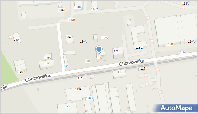 Świętochłowice, Chorzowska, 126, mapa Świętochłowice