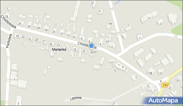 Szamocin, Chodzieska, 13, mapa Szamocin