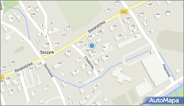 Szczyrk, Chabrów, 7, mapa Szczyrk