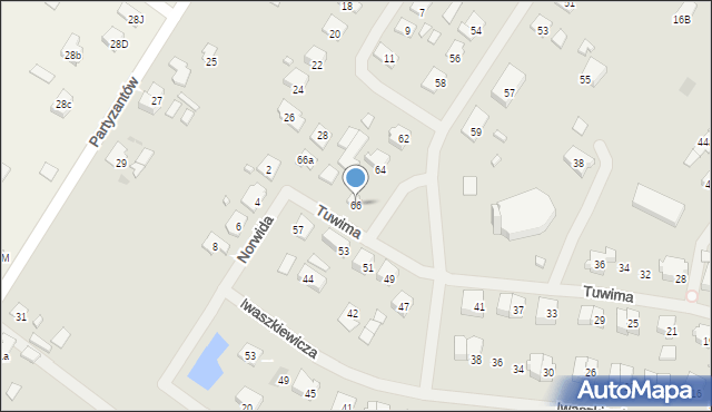 Szczytno, Chopina Fryderyka, 66, mapa Szczytno