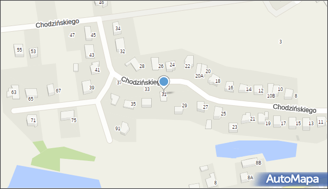 Szemud, Chodzińskiego Józefa, ks., 31, mapa Szemud