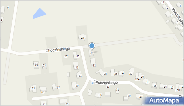 Szemud, Chodzińskiego Józefa, ks., 34, mapa Szemud