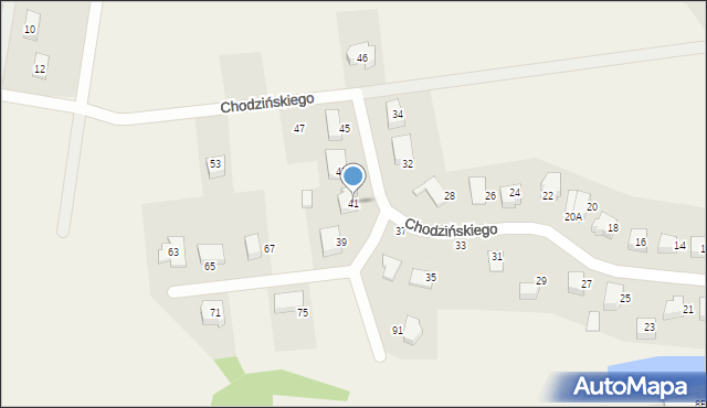 Szemud, Chodzińskiego Józefa, ks., 41, mapa Szemud