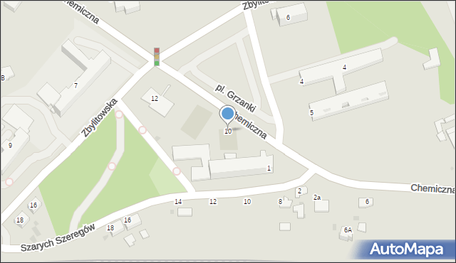 Tarnów, Chemiczna, 10, mapa Tarnów