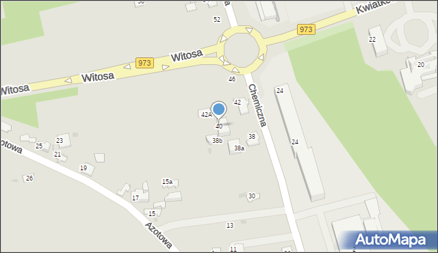 Tarnów, Chemiczna, 40, mapa Tarnów