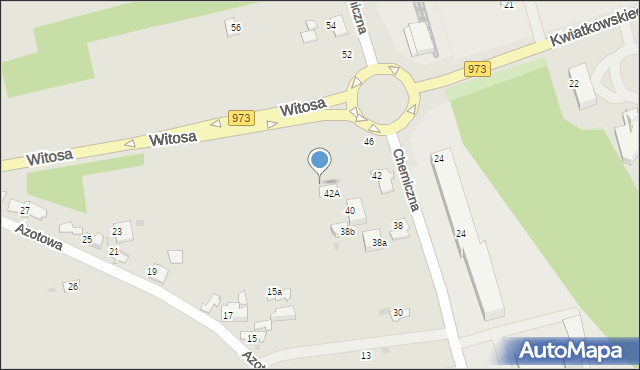 Tarnów, Chemiczna, 44, mapa Tarnów