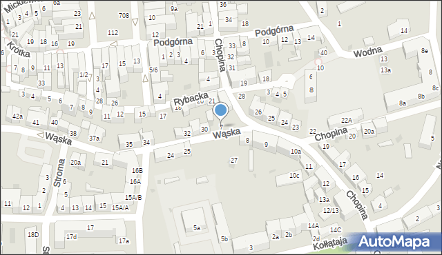 Tczew, Chopina Fryderyka, 7, mapa Tczew