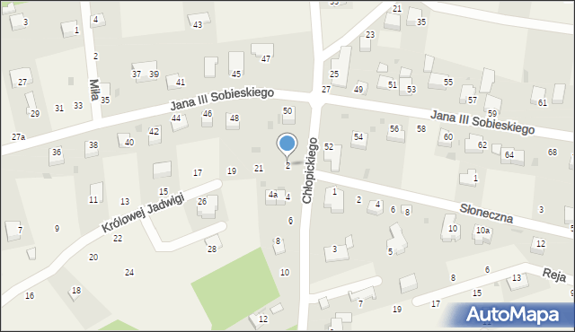 Tenczynek, Chłopickiego Józefa, gen., 2, mapa Tenczynek