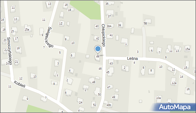 Tenczynek, Chłopickiego Józefa, gen., 44, mapa Tenczynek