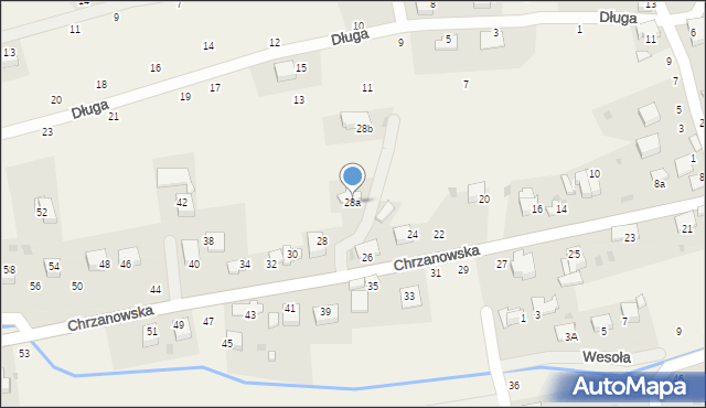 Tenczynek, Chrzanowska, 28a, mapa Tenczynek