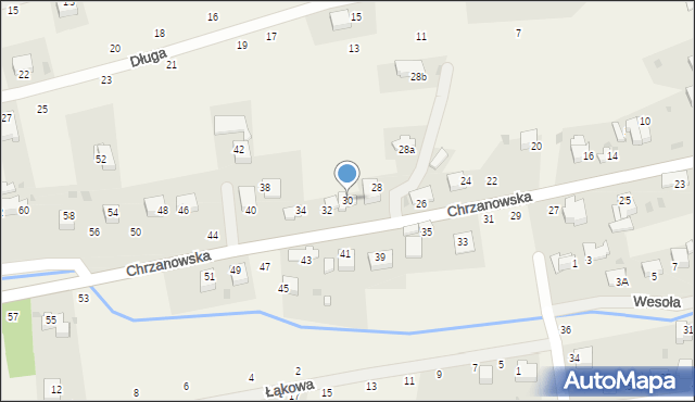 Tenczynek, Chrzanowska, 30, mapa Tenczynek