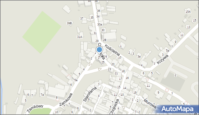 Tuchola, Chojnicka, 27, mapa Tuchola