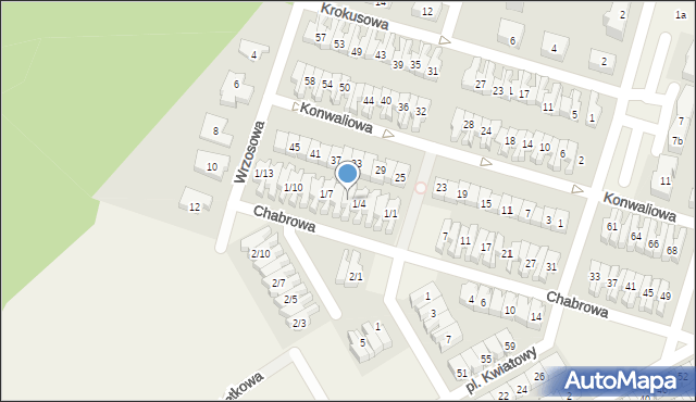 Tulce, Chabrowa, 1/5, mapa Tulce