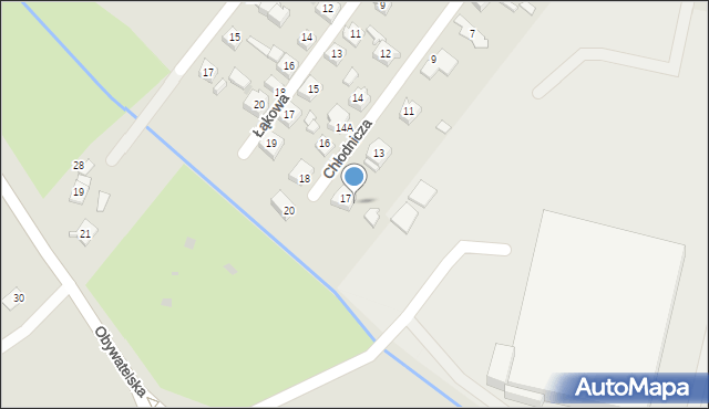 Tychy, Chłodnicza, 19, mapa Tychów