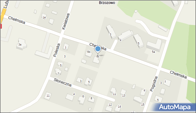 Urszulin, Chełmska, 6c, mapa Urszulin