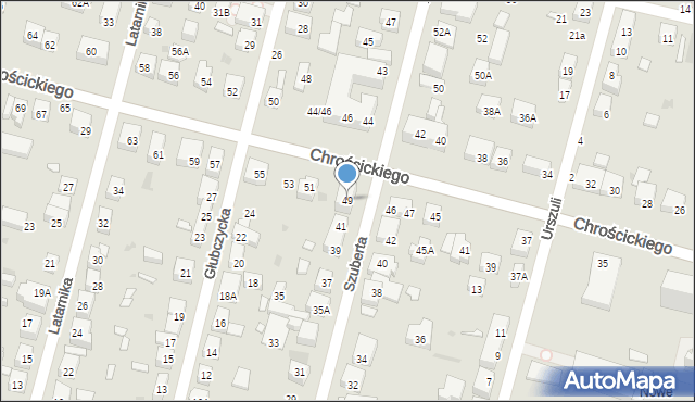 Warszawa, Chrościckiego Juliana, ks., 49, mapa Warszawy