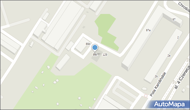Warszawa, Chrościckiego Juliana, ks., 89c, mapa Warszawy