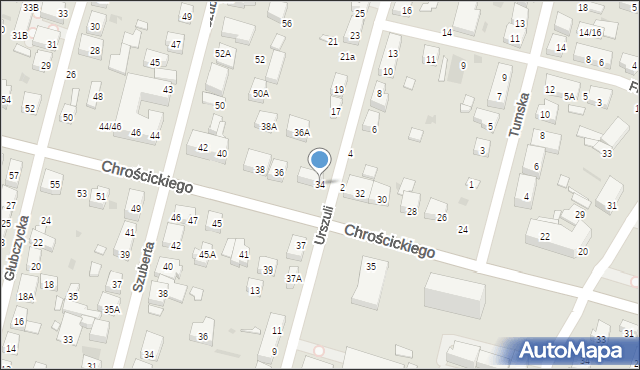 Warszawa, Chrościckiego Juliana, ks., 34, mapa Warszawy