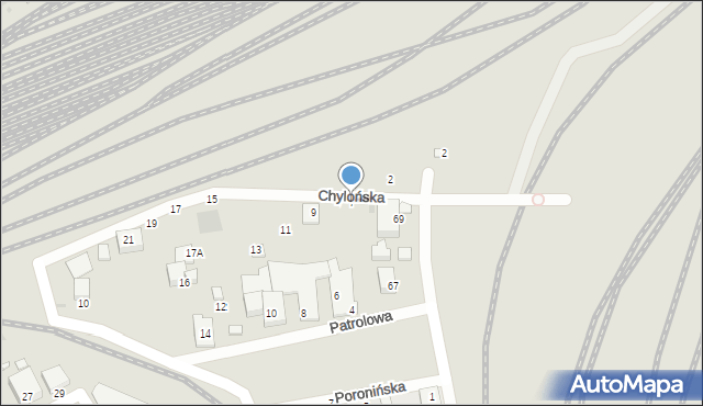 Warszawa, Chylońska, 7, mapa Warszawy