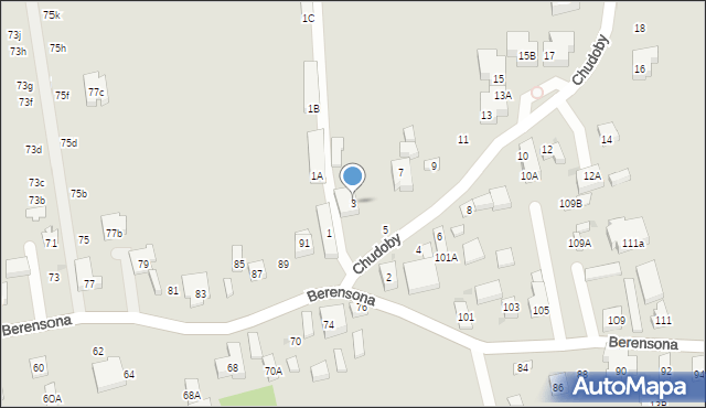 Warszawa, Chudoby Stanisława, 3, mapa Warszawy