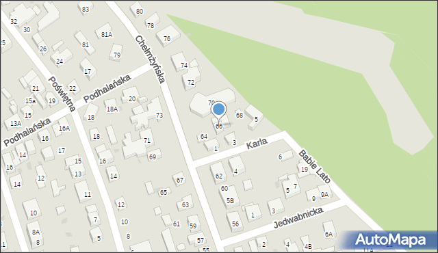 Warszawa, Chełmżyńska, 66, mapa Warszawy