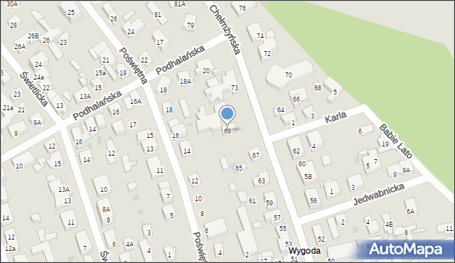 Warszawa, Chełmżyńska, 69, mapa Warszawy