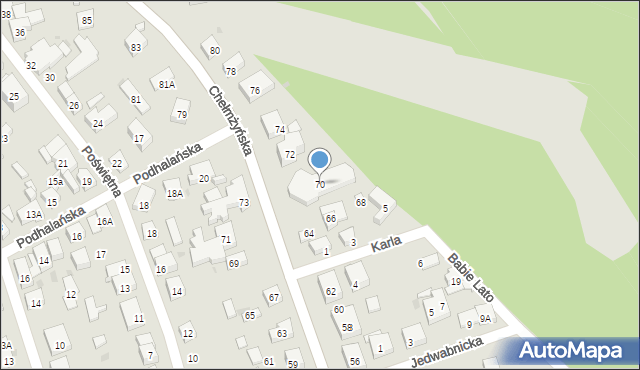 Warszawa, Chełmżyńska, 70, mapa Warszawy