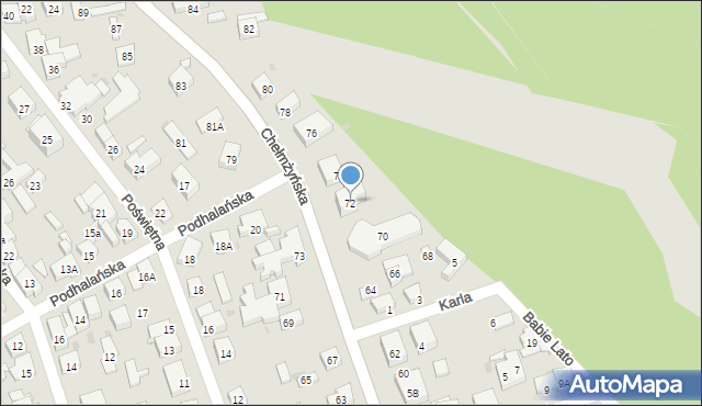 Warszawa, Chełmżyńska, 72, mapa Warszawy