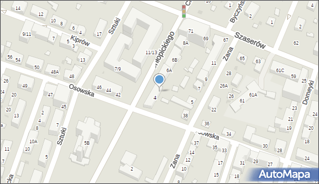 Warszawa, Chłopickiego Józefa, gen., 6, mapa Warszawy