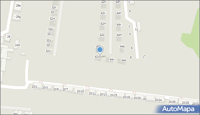 Warszawa, Chodzieska, 42w, mapa Warszawy