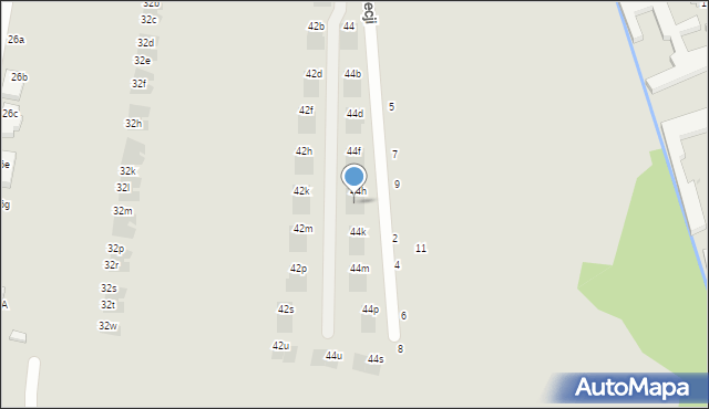 Warszawa, Chodzieska, 44j, mapa Warszawy