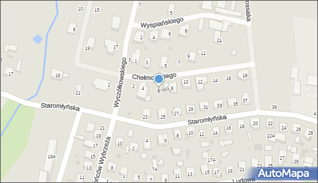 Wejherowo, Chełmońskiego Józefa, 6, mapa Wejherowo