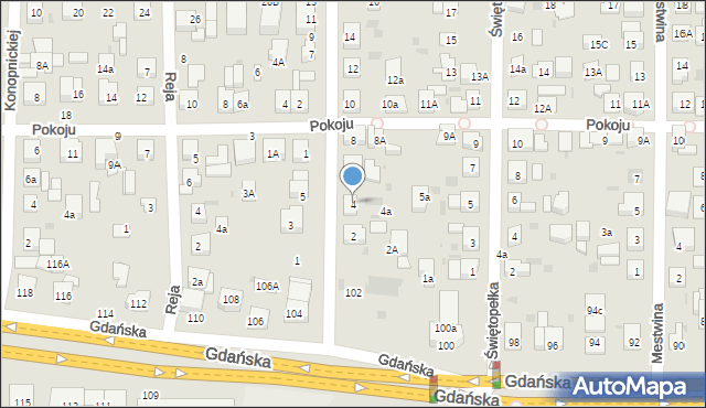 Wejherowo, Chmielewskiego Alfonsa, 4, mapa Wejherowo