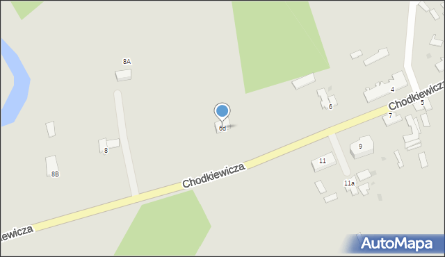 Wielbark, Chodkiewicza Jana Karola, hetm., 6d, mapa Wielbark