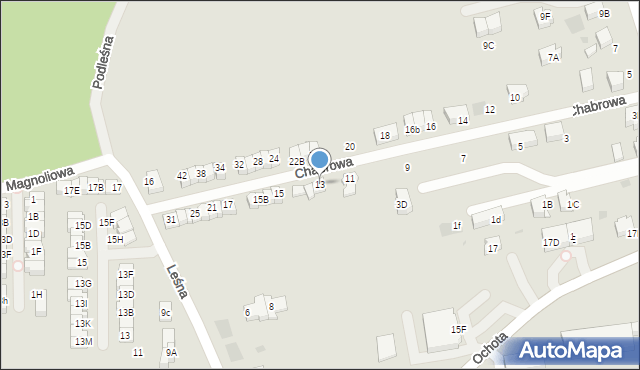 Wieliczka, Chabrowa, 13, mapa Wieliczka