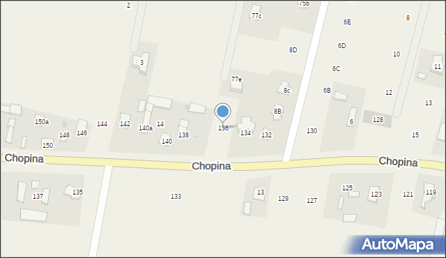Wilkowa Wieś, Chopina Fryderyka, 136, mapa Wilkowa Wieś