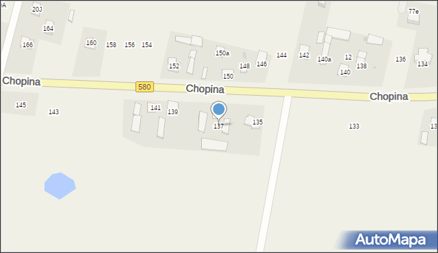 Wilkowa Wieś, Chopina Fryderyka, 137, mapa Wilkowa Wieś