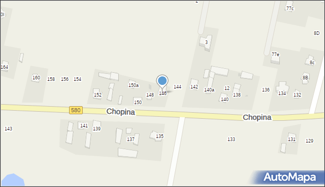 Wilkowa Wieś, Chopina Fryderyka, 146, mapa Wilkowa Wieś