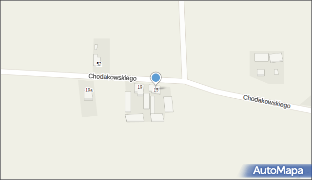 Wilkowiecko, Chodakowskiego, płk., 15, mapa Wilkowiecko