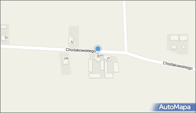 Wilkowiecko, Chodakowskiego, płk., 19, mapa Wilkowiecko