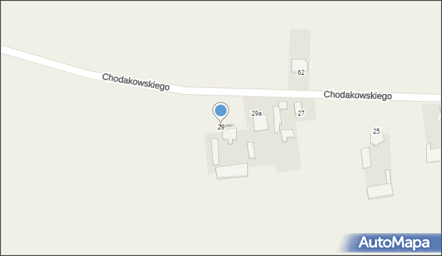 Wilkowiecko, Chodakowskiego, płk., 29, mapa Wilkowiecko