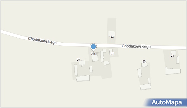 Wilkowiecko, Chodakowskiego, płk., 29a, mapa Wilkowiecko