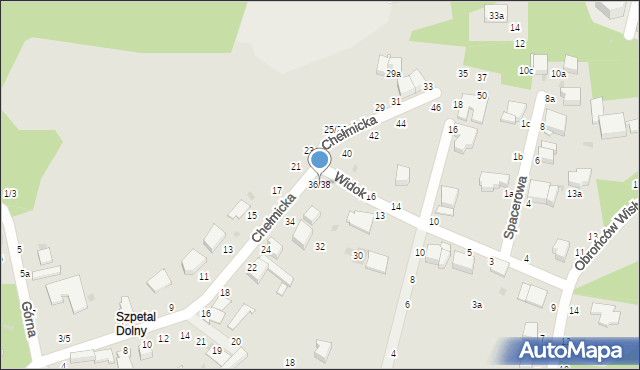 Włocławek, Chełmicka, 36/38, mapa Włocławka