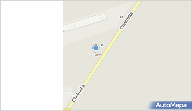 Włodawa, Chełmska, 98, mapa Włodawa