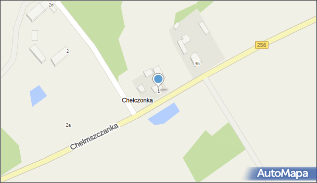 Włóki, Chełmszczanka, 1, mapa Włóki