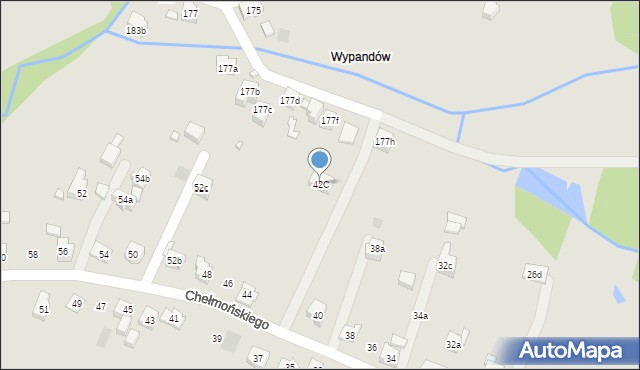 Wodzisław Śląski, Chełmońskiego Józefa, 42C, mapa Wodzisławia Śląskiego