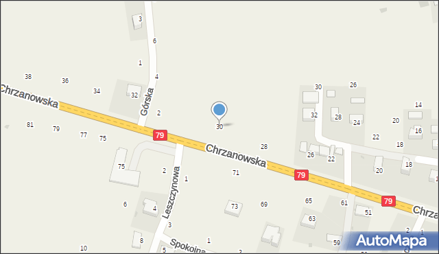 Wola Filipowska, Chrzanowska, 30, mapa Wola Filipowska