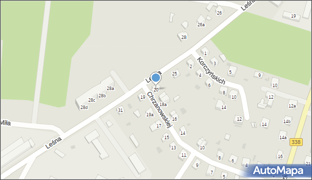 Wołów, Chrzanowskiej Zofii, 20, mapa Wołów