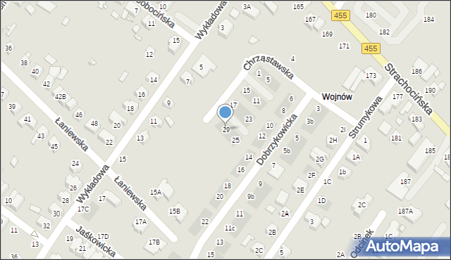 Wrocław, Chrząstawska, 29, mapa Wrocławia